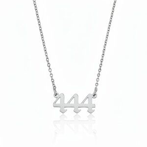 Angel Number 444 Protection Stainless Steel Necklace